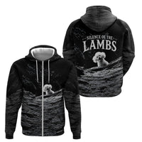 A Little Lamb in the Killer Silence Cute Serial Dog Zip Hoodie Pet Lover