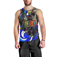 Belize Independence Day 1981 Men Tank Top Toucan Mayan Pyramid Black Orchid Patriotic