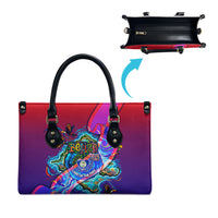 Belize Independence Day September 21 Leather Bag Vibrant Tropical Sea Turtle Patriotic