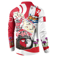 Malta Independence Day Button Sweatshirt Maltese Flag Cross Knight Born By The Sea