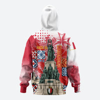 Malta Independence Day Hoodie Maltese Flag Monument Coat Of Arms Halftone