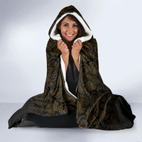 Maine Coon Cat Gentle Giant Hooded Blanket Royal Feline Vintage Gold Damask Portrait