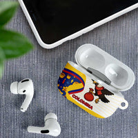 Colombia Christmas AirPods Case with Santa Condor Gift Bag and Holiday Food Pattern - Wonder Print Shop