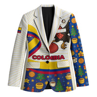 Colombia Christmas Blazer with Santa Condor Gift Bag and Holiday Food Pattern - Wonder Print Shop