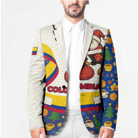 Colombia Christmas Blazer with Santa Condor Gift Bag and Holiday Food Pattern - Wonder Print Shop