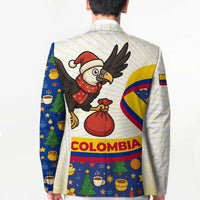Colombia Christmas Blazer with Santa Condor Gift Bag and Holiday Food Pattern - Wonder Print Shop