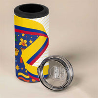 Colombia Christmas 4 in 1 Can Cooler Tumbler with Santa Condor Gift Bag and Holiday Food Pattern - Wonder Print Shop