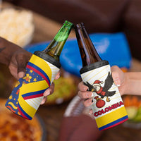 Colombia Christmas 4 in 1 Can Cooler Tumbler with Santa Condor Gift Bag and Holiday Food Pattern - Wonder Print Shop