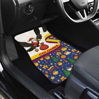 Colombia Christmas Car Mats with Santa Condor Gift Bag and Holiday Food Pattern - Wonder Print Shop