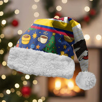 Colombia Christmas Santa Hat with Santa Condor Gift Bag and Holiday Food Pattern - Wonder Print Shop