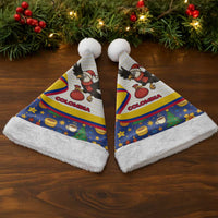 Colombia Christmas Santa Hat with Santa Condor Gift Bag and Holiday Food Pattern - Wonder Print Shop