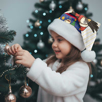 Colombia Christmas Santa Hat with Santa Condor Gift Bag and Holiday Food Pattern - Wonder Print Shop