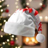 Switzerland Christmas Santa Hat with Red Reindeer Snow Forest and Holiday Icon - Wonder Print Shop