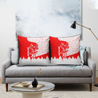 Switzerland Christmas Pillow Cover with Red Reindeer Snow Forest and Holiday Icon - Wonder Print Shop