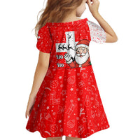 Switzerland Christmas Family Matching Off The Shoulder Long Sleeve Dress and Hawaiian Shirt with Santa Sleigh Silhouette and Red Holiday Icon - Wonder Print Shop