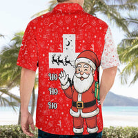 Switzerland Christmas Hawaiian Shirt with Santa Sleigh Silhouette and Red Holiday Icon - Wonder Print Shop