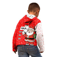 Switzerland Christmas Kid Hoodie with Santa Sleigh Silhouette and Red Holiday Icon - Wonder Print Shop