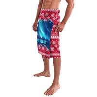 Norway Christmas Lavalava with Northern Lights Snowflake Pattern and Nordic Forest - Wonder Print Shop