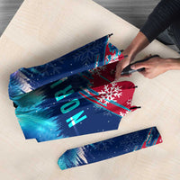 Norway Christmas Umbrella with Northern Lights Snowflake Pattern and Nordic Forest - Wonder Print Shop