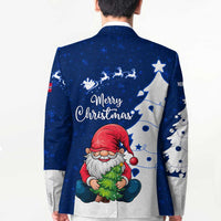 Norway Christmas Blazer with Nordic Gnome Santa White Tree and Snowflake - Wonder Print Shop