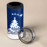 Norway Christmas 4 in 1 Can Cooler Tumbler with Nordic Gnome Santa White Tree and Snowflake - Wonder Print Shop