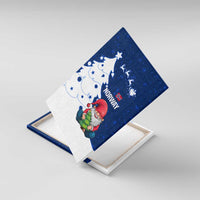 Norway Christmas Canvas Wall Art with Nordic Gnome Santa White Tree and Snowflake - Wonder Print Shop