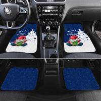 Norway Christmas Car Mats with Nordic Gnome Santa White Tree and Snowflake - Wonder Print Shop