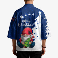 Norway Christmas Kimono with Nordic Gnome Santa White Tree and Snowflake - Wonder Print Shop