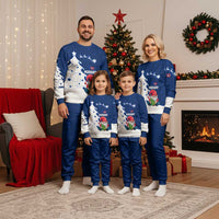 Norway Christmas Pajama Set with Nordic Gnome Santa White Tree and Snowflake - Wonder Print Shop