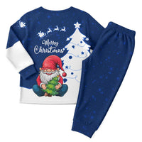 Norway Christmas Pajama Set with Nordic Gnome Santa White Tree and Snowflake - Wonder Print Shop