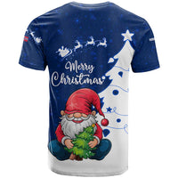 Norway Christmas T Shirt with Nordic Gnome Santa White Tree and Snowflake - Wonder Print Shop