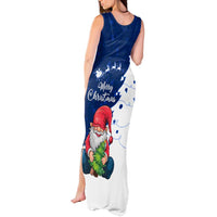 Norway Christmas Tank Maxi Dress with Nordic Gnome Santa White Tree and Snowflake - Wonder Print Shop