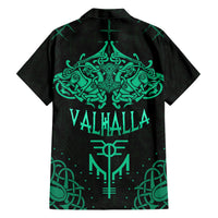 Viking Family Matching Short Sleeve Bodycon Dress and Hawaiian Shirt Valhalla's Eternal Glory - Wonder Print Shop