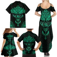 Viking Family Matching Summer Maxi Dress and Hawaiian Shirt Valhalla's Eternal Glory - Wonder Print Shop