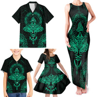 Viking Family Matching Tank Maxi Dress and Hawaiian Shirt Valhalla's Eternal Glory - Wonder Print Shop
