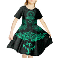 Viking Kid Short Sleeve Dress Valhalla's Eternal Glory - Wonder Print Shop