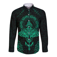 Viking Long Sleeve Button Shirt Valhalla's Eternal Glory - Wonder Print Shop