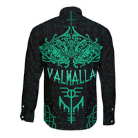 Viking Long Sleeve Button Shirt Valhalla's Eternal Glory - Wonder Print Shop