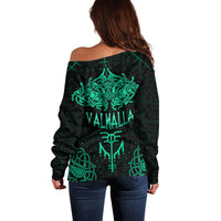 Viking Off Shoulder Sweater Valhalla's Eternal Glory - Wonder Print Shop