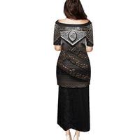 Legendary Viking Armor Family Matching Puletasi Dress and Hawaiian Shirt Triple Horn Saga - Wonder Print Shop