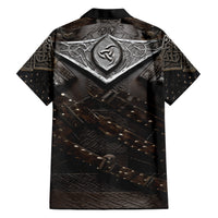 Legendary Viking Armor Family Matching Short Sleeve Bodycon Dress and Hawaiian Shirt Triple Horn Saga - Wonder Print Shop