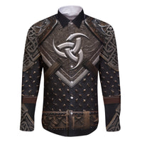 Legendary Viking Armor Family Matching Short Sleeve Bodycon Dress and Hawaiian Shirt Triple Horn Saga - Wonder Print Shop