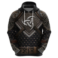 Legendary Viking Armor Hoodie Triple Horn Saga - Wonder Print Shop
