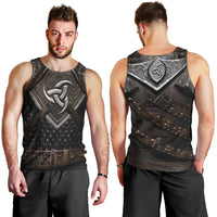 Legendary Viking Armor Men Tank Top Triple Horn Saga - Wonder Print Shop