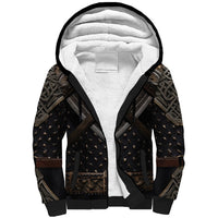 Legendary Viking Armor Sherpa Hoodie Triple Horn Saga - Wonder Print Shop