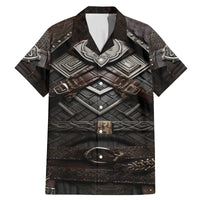 Viking Warrior Armor Family Matching Mermaid Dress and Hawaiian Shirt Fenrir Wolf Symbol - Wonder Print Shop