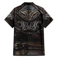 Viking Warrior Armor Family Matching Tank Maxi Dress and Hawaiian Shirt Fenrir Wolf Symbol - Wonder Print Shop