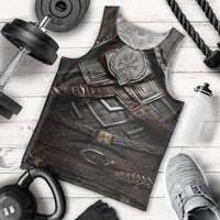 Viking Warrior Armor Men Tank Top Fenrir Wolf Symbol - Wonder Print Shop