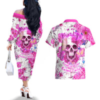 In My Next Life I Want To Be The Karma Fairy Couples Matching Off The Shoulder Long Sleeve Dress and Hawaiian Shirt - Wonder Print Shop