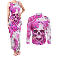 In My Next Life I Want To Be The Karma Fairy Couples Matching Tank Maxi Dress and Long Sleeve Button Shirts - Wonder Print Shop